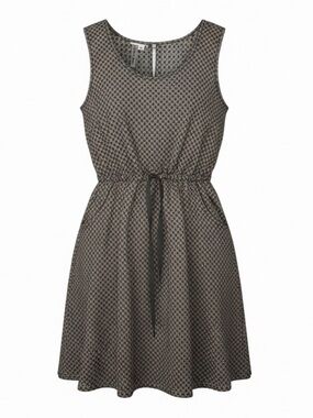 NATIONAL PICNIC Gray Check Gingham Cotton Sheath Dress Size Small